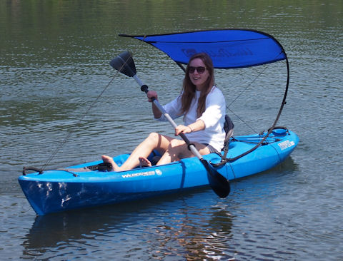 WindPaddle Cruiser sail for Tandems and Canoes